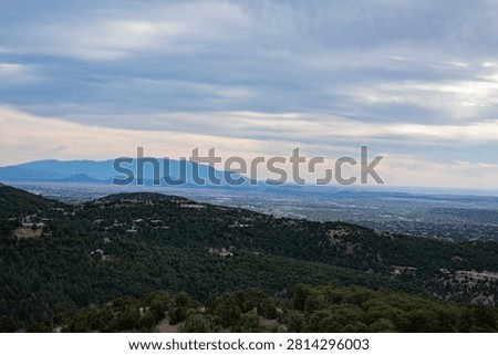 Clouds over Santa Fe as seen from the Saddleback Trail