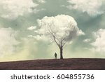 clouds over the tree