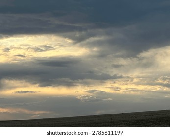 Clouds overhead in open sky creating natural atmospheric weather outdoor environment