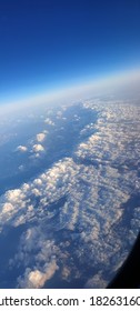 clouds from the plane window