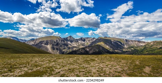 Clouds Resting over the Rocky Mountains, Rocky Mountain National Park, Colorado - Powered by Shutterstock