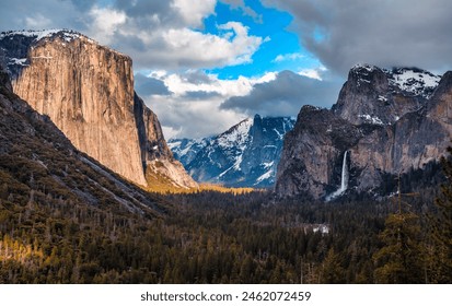Clouds Rolling into the Valley at Dusk, Yosemite National Park, California - Powered by Shutterstock
