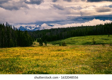 Clouds Rolling Over The Never Summer Mountains