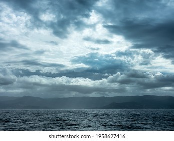 clouds and sea. background with copy space - Shutterstock ID 1958627416