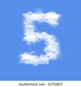 clouds in shape of figure five