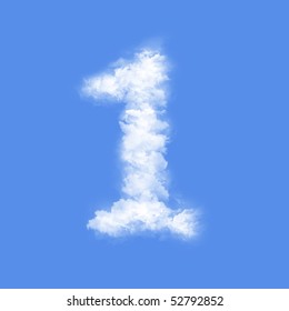 clouds in shape of figure one