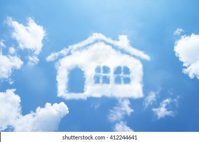 Clouds shape like house. - Powered by Shutterstock