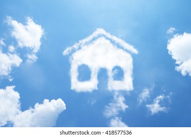 Clouds shape like house. - Powered by Shutterstock