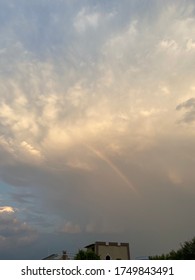 Clouds With Silver Lining, Rainbow, Sunset, Dusk, Beauty, Incredible, Sky, Blues, Whites And Oranges, Cloud Nine 9