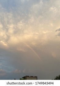 Clouds With Silver Lining, Rainbow, Sunset, Dusk, Beauty, Incredible, Sky, Blues, Whites And Oranges, Cloud Nine 9