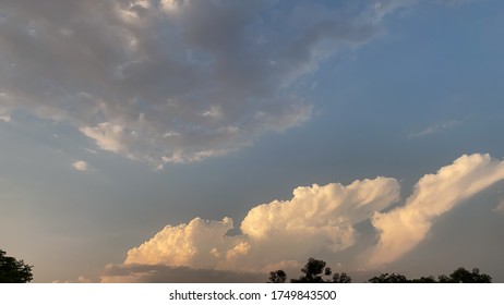 Clouds With Silver Lining, Rainbow, Sunset, Dusk, Beauty, Incredible, Sky, Blues, Whites And Oranges, Cloud Nine 9