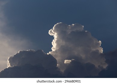 clouds in the sky as the background