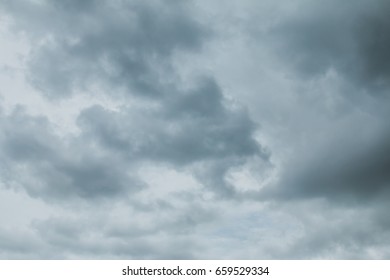 clouds sky before raining day