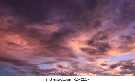 Clouds and sky before sunset