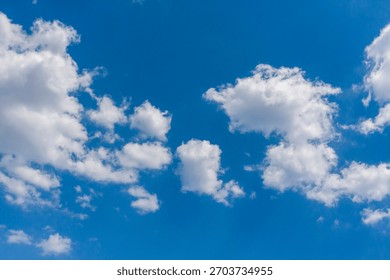 clouds, sky, clear, summer, spring, limpid, blue, light, white, cumulus