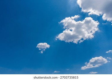 clouds, sky, clear, summer, spring, limpid, blue, light, white, cumulus