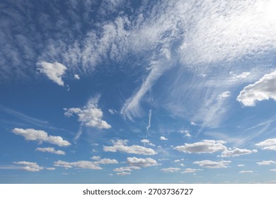 clouds, sky, clear, summer, spring, limpid, blue, light, white, cumulus