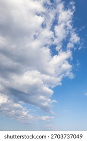 clouds, sky, clear, summer, spring, limpid, blue, light, white, cumulus