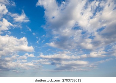 clouds, sky, clear, summer, spring, limpid, blue, light, white, cumulus