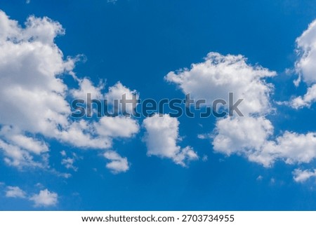 clouds, sky, clear, summer, spring, limpid, blue, light, white, cumulus