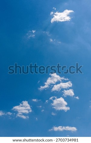 clouds, sky, clear, summer, spring, limpid, blue, light, white, cumulus