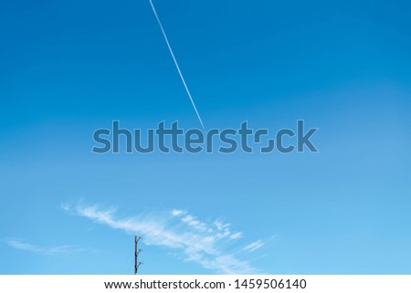 Similar – Image, Stock Photo up and away Sky Twilight