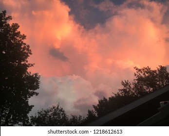 Clouds In The Sky At Night Time Of Tornado Watch 