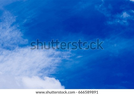 Clouds in the sky and the wind that blew clouds into a weir
