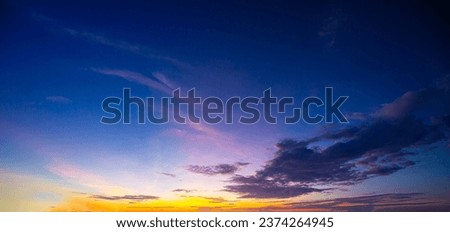 clouds and sky,Sky background at sunset, nature abstract elements
