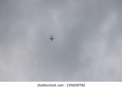 Clouds with a small plane