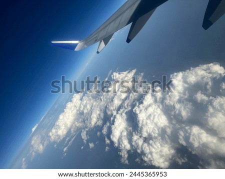 Similar – Foto Bild Wolkenspiel Flugzeug