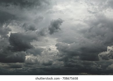 Clouds in the stomy sky