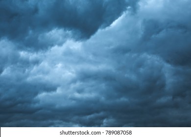 Clouds in the stomy sky