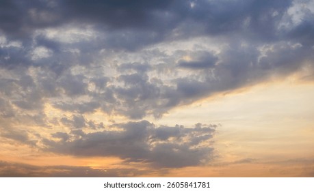 clouds at sunset for backgound