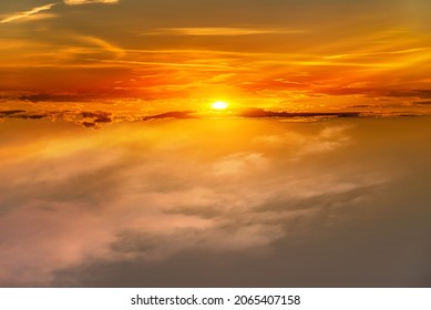 Clouds Of Sunset Or Sunrise, Background Sky , Good Morning