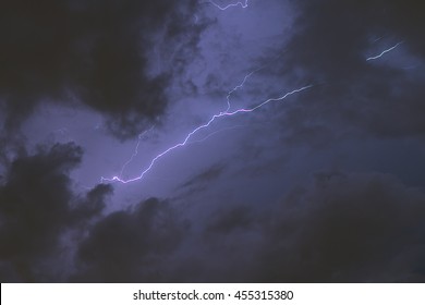 clouds and thunder lightnings and storm
