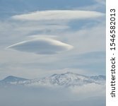 clouds of various types and shapes around Sierra Nevada on an autumn morning