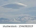 clouds of various types and shapes around Sierra Nevada on an autumn morning