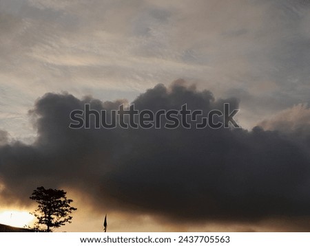Clouds, vast blue and unreal sky with nature