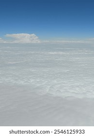 clouds view over the top 