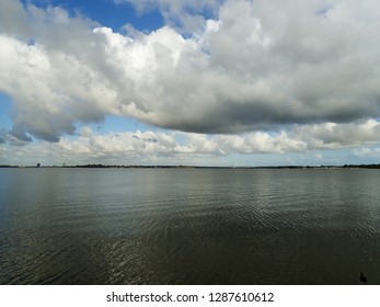 Clouds and water as background