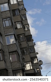 Clouds in the windows of home