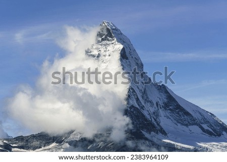 Matterhorn in clouds