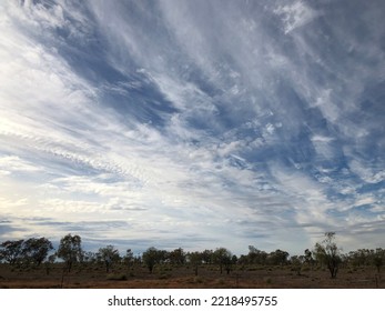 Cloudscape From Australian Outback Road