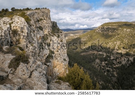 Cloudscape of the Barranc del Cint and the Alt de les Pedreres, Alcoy, Spain