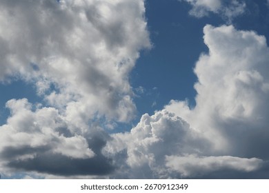 Cloudscape A Beautiful Sky with Fluffy Clouds