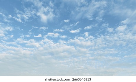 Cloudscape in blue sky background 