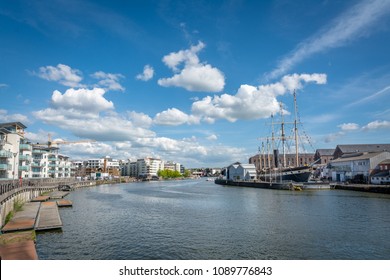 Cloudscape Covering Bristol Harbour And SS Great Britain