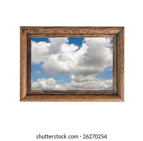 Cloudscape in frame