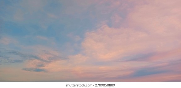 Cloudscape with gradation color sunset